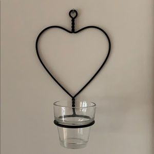 Heart Shaped Wall Candle Holder 🖤